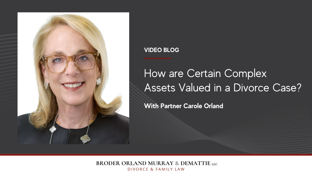 How are Certain Complex Assets Valued in a Divorce Case?