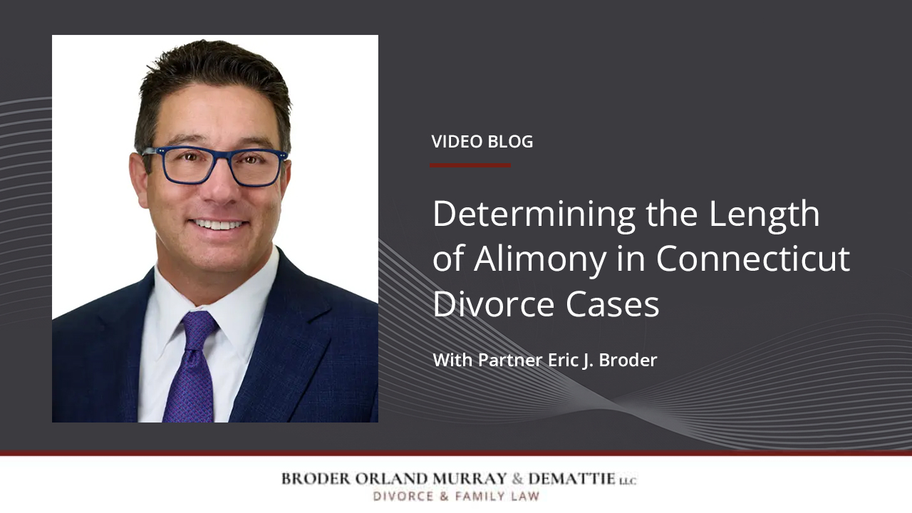 Determining the Length of Alimony in Connecticut Divorce Cases